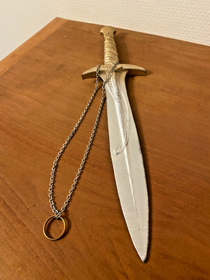 Bilbo Frodo Hobbit Stich und Ring  Kurzschwert 3D Druck  40cm Herr der Ringe