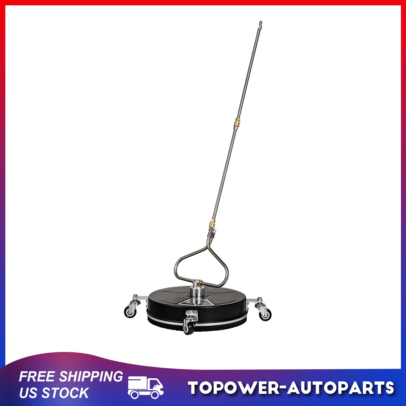 15 Inch 4000PSI Pressure Washer Surface Cleaner with Extension Wand and Quick Connect