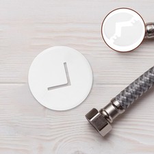  2 Pcs Plastic Radiator Cover Pipe Decoration Fitting Cap Decorative Wall