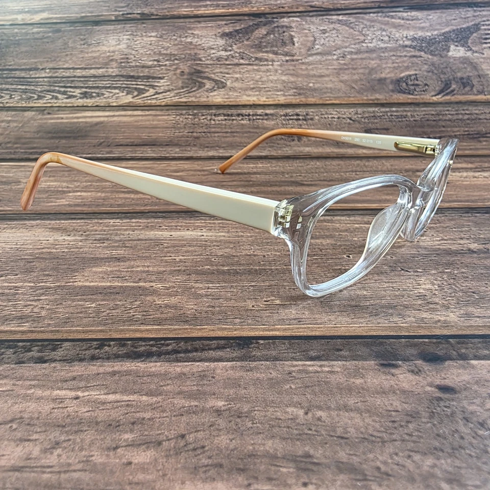 DKNY Eyeglasses DK5011 280 Womens Clear Ivory Brown Square Optical Frame 52mm - Image 2 of 4