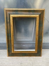 Cornice Classica Oro E Verde 20x30 Con Passepartout Tele Quadri Foto