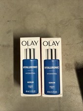 Olay Hyaluronic Hydrating Serum Fragrance-Free 40ml/1.3fl.oz. New In Box 2 PACK
