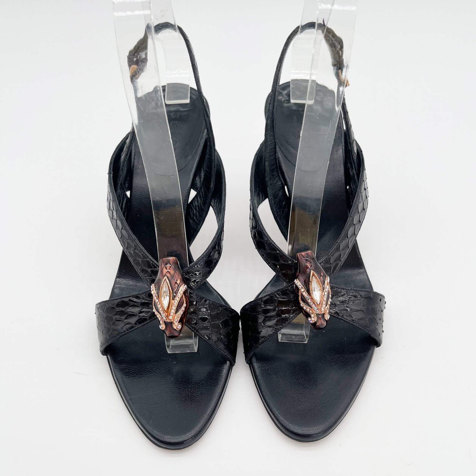 Gucci 2004 Tom Ford Black Python Snakeskin Serpen… - image 8