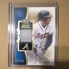 Topps Freddie Freeman MLB Game-Used 3Card Lot Dodgers Braves Tier One Holiday