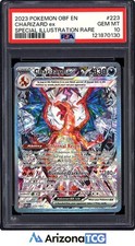 Pokemon 2023 Charizard ex 223/197 SIR Fiamme Ossidiana GIOCO PERFETTO COME NUOVO PSA 10