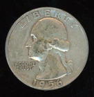 1956 P Washington Quarter KM#164  0.900 Silver 0.1808 oz Act. Silver Weight