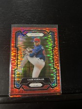 2024 Panini Prizm - Cade Kuehler #136 Red Pulsar Prizm /399 (RC)