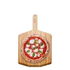 Ooni 12" Pizza Peel and Serving Board Bamboo Light Brown