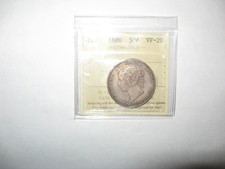 1880  Newfoundland NFLD 50 Cents Silver Coin  ICCS VF20