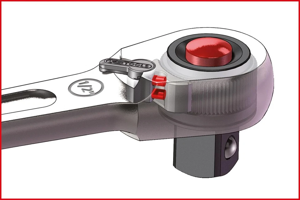 KS TOOLS 1/4" SlimPOWER Umschaltknarre,72 Zahn - Bild 2 von 4