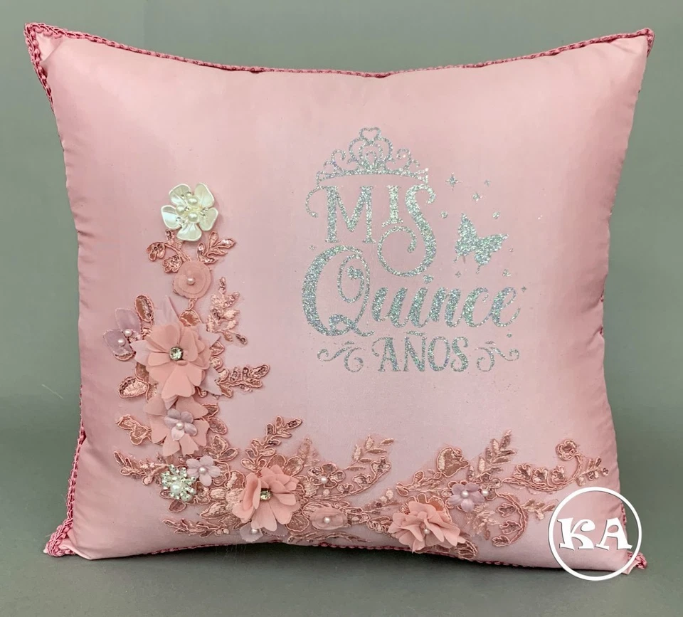 ¡NUEVO! Paquete de 5 piezas de quinceañera personalizado con temática floral Foto 4 de 4