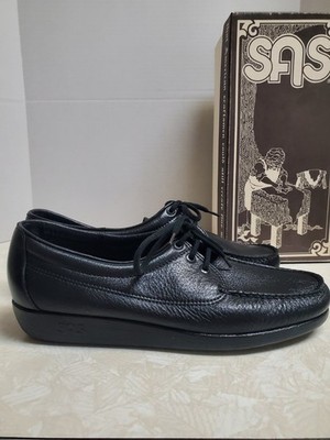 SAS Amigo Black Leather Comfort Laceup Shoes Men's Size 13