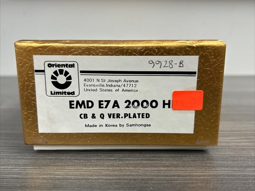 Oriental Limited HO Brass #0658 EMD E7A Locomotive CB&Q #9928B *Custom Painted - Picture 2 of 20