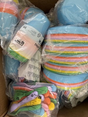 36pc IKEA New Plastic Dishes Set Toddler And Baby Bowls Cups Plates Forks Spoons
