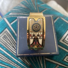 MICHAELA FREY WILLE retro vintage Enamel Clasp Bangle 