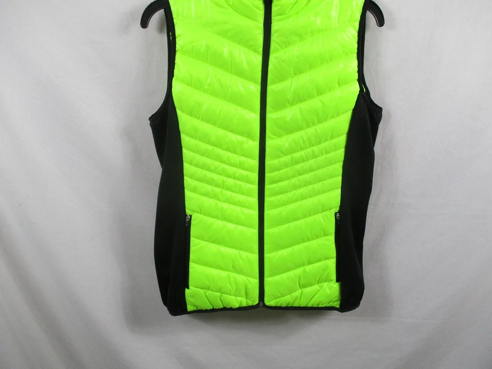Xersion Womens Vest Medium Green Zip Up Puffer Jacket Pockets Polyester - Image 3 of 4
