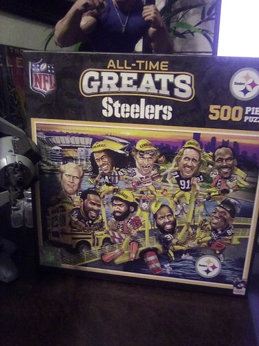 Pittsburgh Steelers All Time Greats 500 Teile Superbowl Champions Raiders gebraucht - Bild 2 von 6