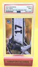 2023 Bowman Chrome Zac Veen Scouts Top 100 RC Orange Ref #19/25 PSA 9 Mint 🆎️