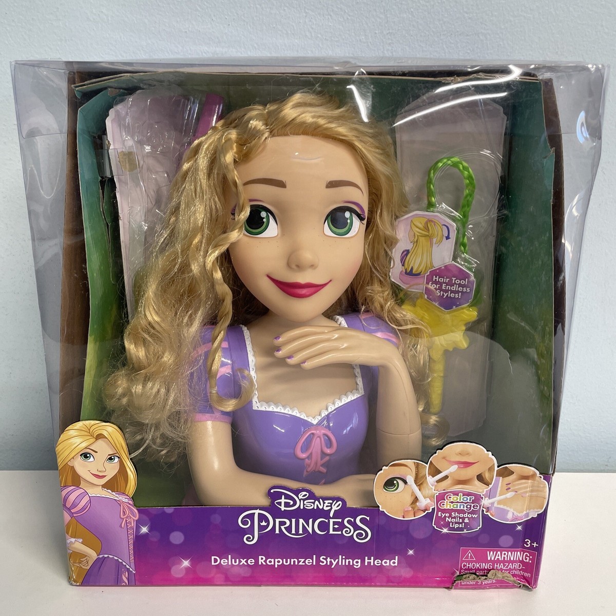 Disney Princess Deluxe Rapunzel Styling Head (RETURN/ Missing lots of  Pieces)