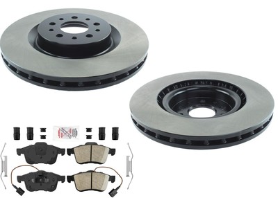 Front Fleet Duty Carbon Brake Rotors Brake Pads Fits Ram ProMaster City 14-22