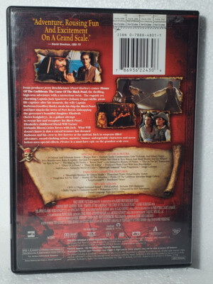 Pirates of the Caribbean: The Curse of the Black Pearl (DVD, 2003