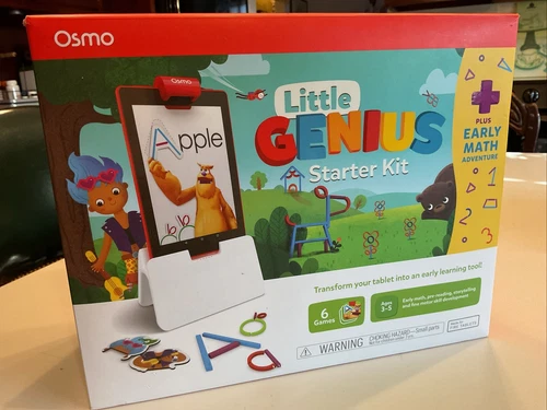 Osmo Little Genius Starter Kit for Fire 6 Games + Early Math Adventure Age 3-5