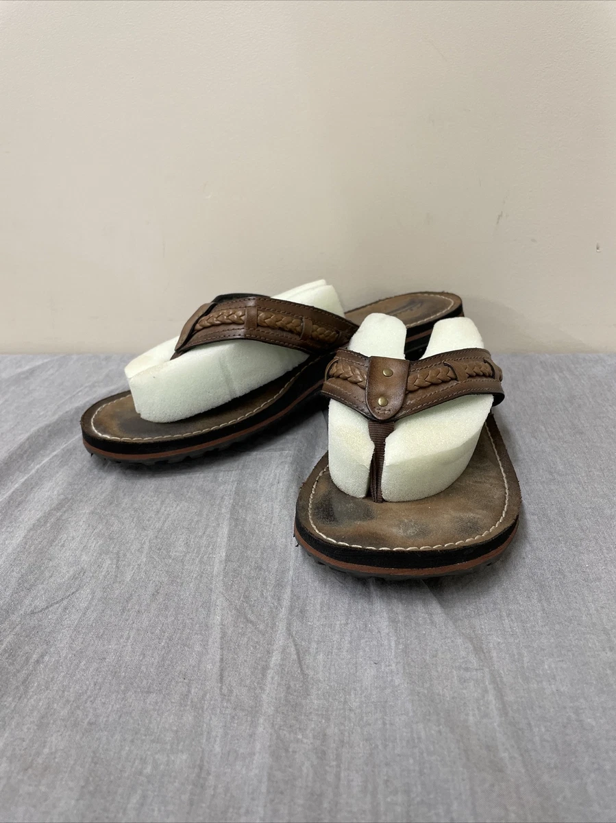 COLLECTIONS BY CLARK Honey Brown FENNER NERICE Flip Flop Sandals