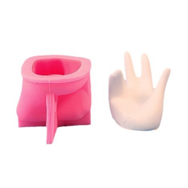 Hand-Shaped Resin Jewelry Molds for Necklace Ring Display Stands