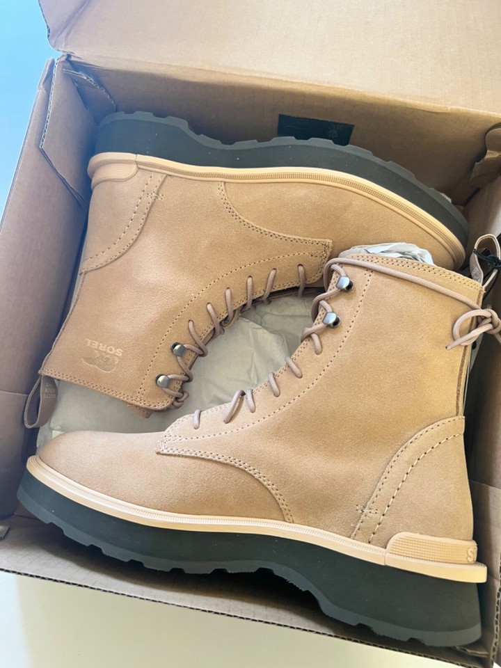 Sorel Women's Hi Line Lace Boots Tan Size 8.5 NWT Winter Boots eBay