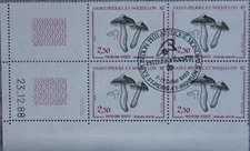 ST. PIERRE MIQUELON SPM 1989 569 489 4x Fungus Mushrooms Mushrooms Flora Nature CTO