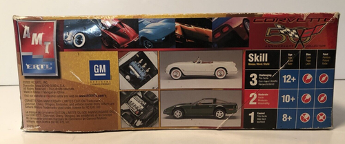 AMT Ertl 1995 Chevrolet Corvette Plastica Model Kit 1:25 Borsa Sigillata Leggi bene! - Foto 11 di 11