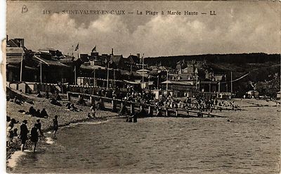 AK St-VALÉRY en CAUX-La Plage a Marée Flut (348349)