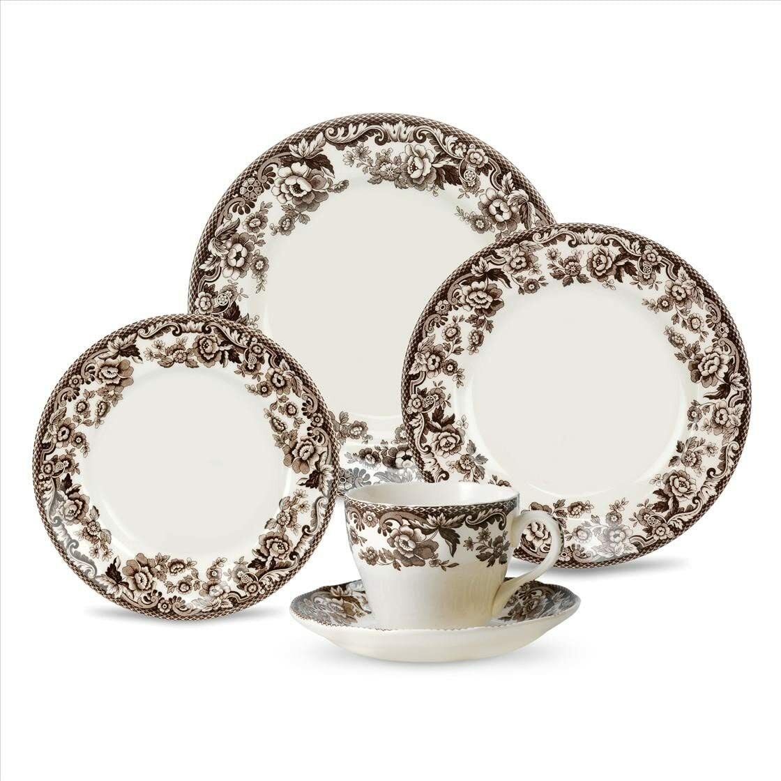 Spode Delamere Collection 5-Piece Place Setting, Service for