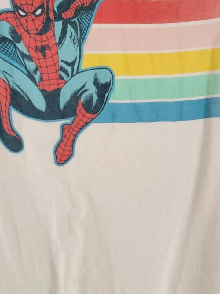 Marvel Spider-Man Girls XL (14-16) Long Sleeved White And Red Graphic T-Shirt - Image 3 of 4