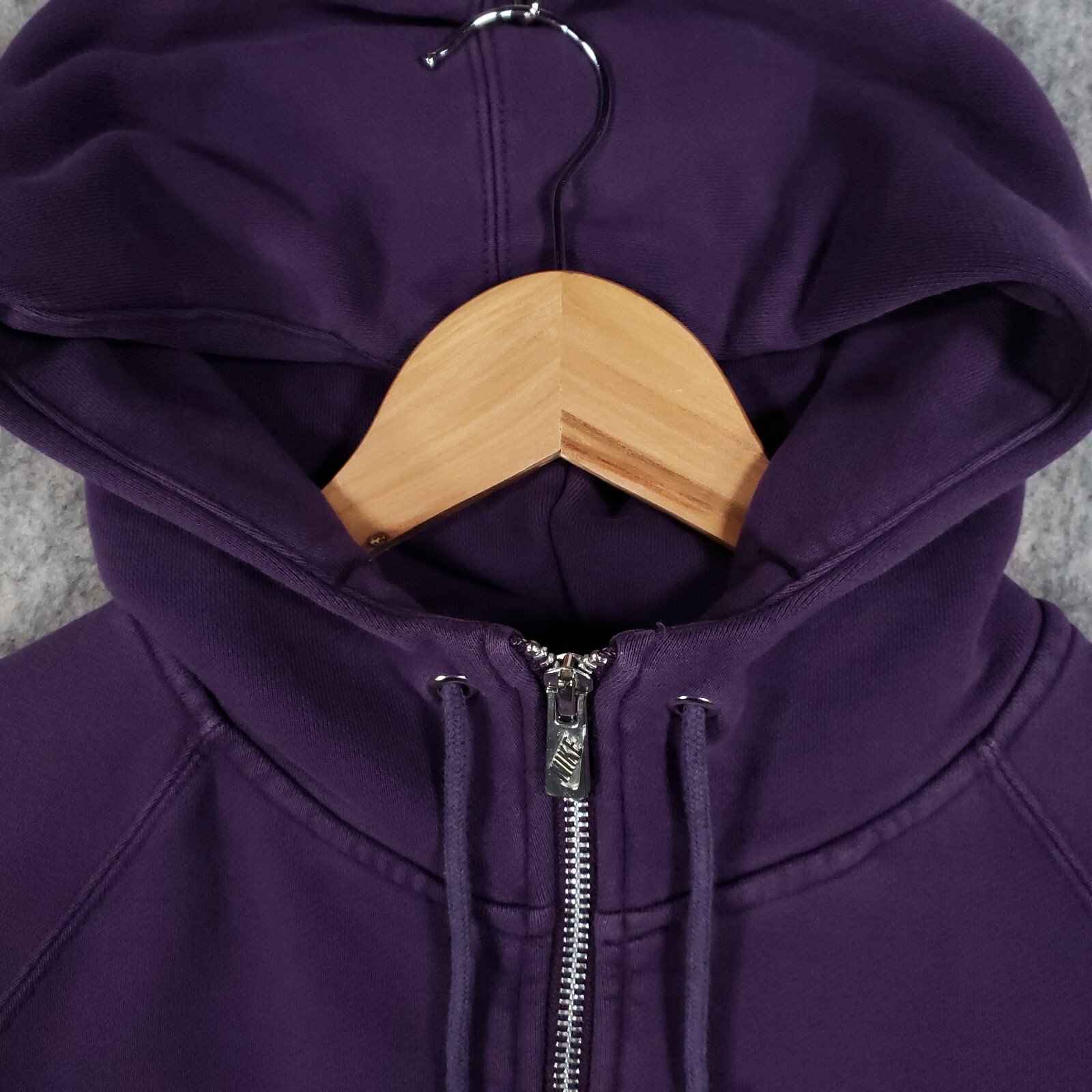 SACAI X NIKE Felpa Nike vintage con cappuccio donna 8 viola logo swoosh casual palestra giacca Y2K top