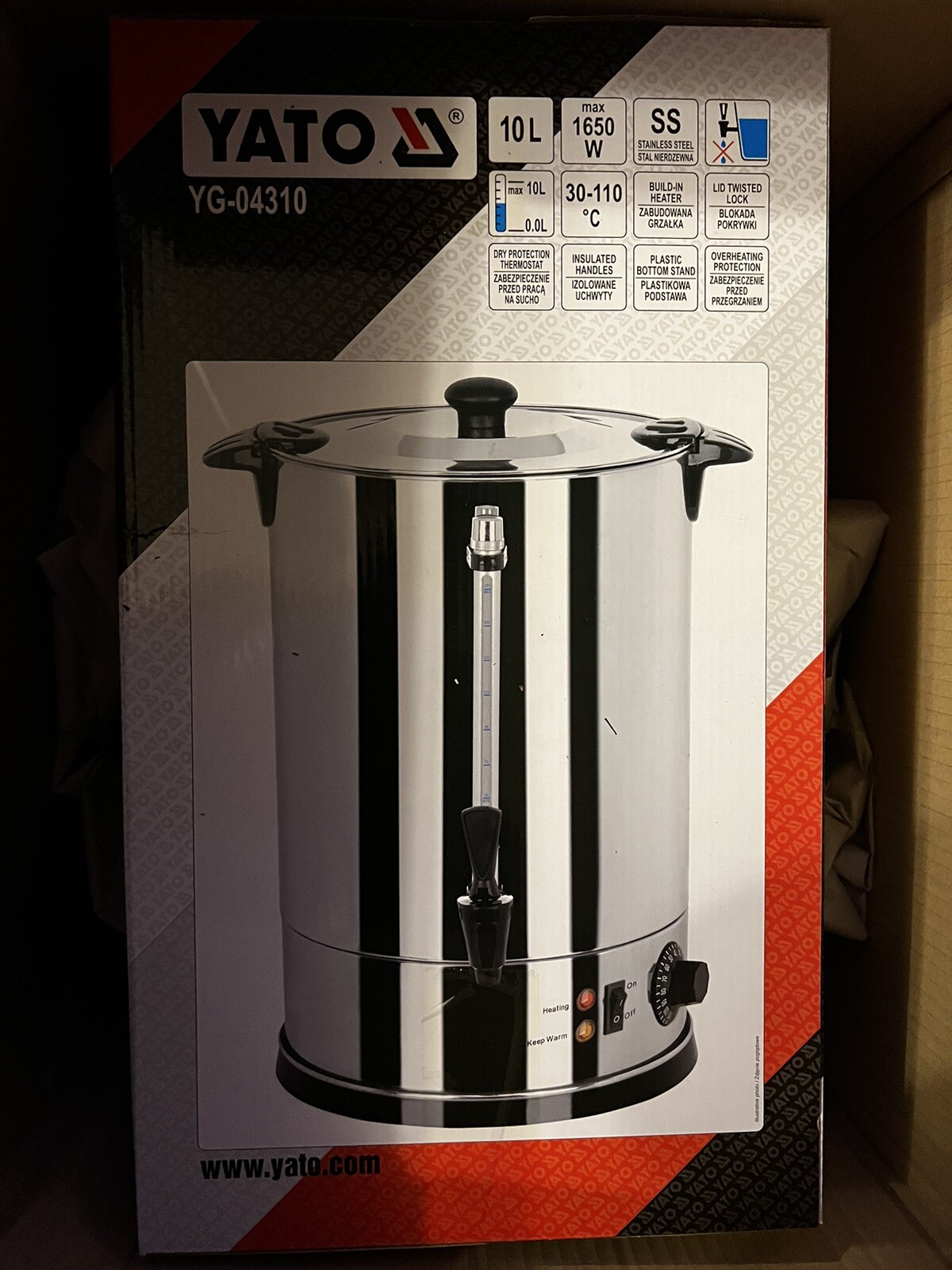 Percolateur YATO 10 L pour animer vos matins d'hiver et buffets de fête