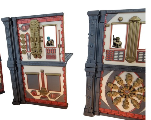 FULL COLOR Factory Two Story L Corner Ruins 28mm Tabletop Wargame Terrain - Picture 3 of 11