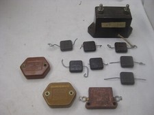 11 vintage capacitor lot Cornell Dubilier San...