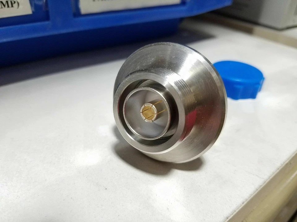 Amphenol RF Adapter 7/16 L29 DIN Female Jack to Female Jack Bulkhead Panel Mount - Image 2 of 3