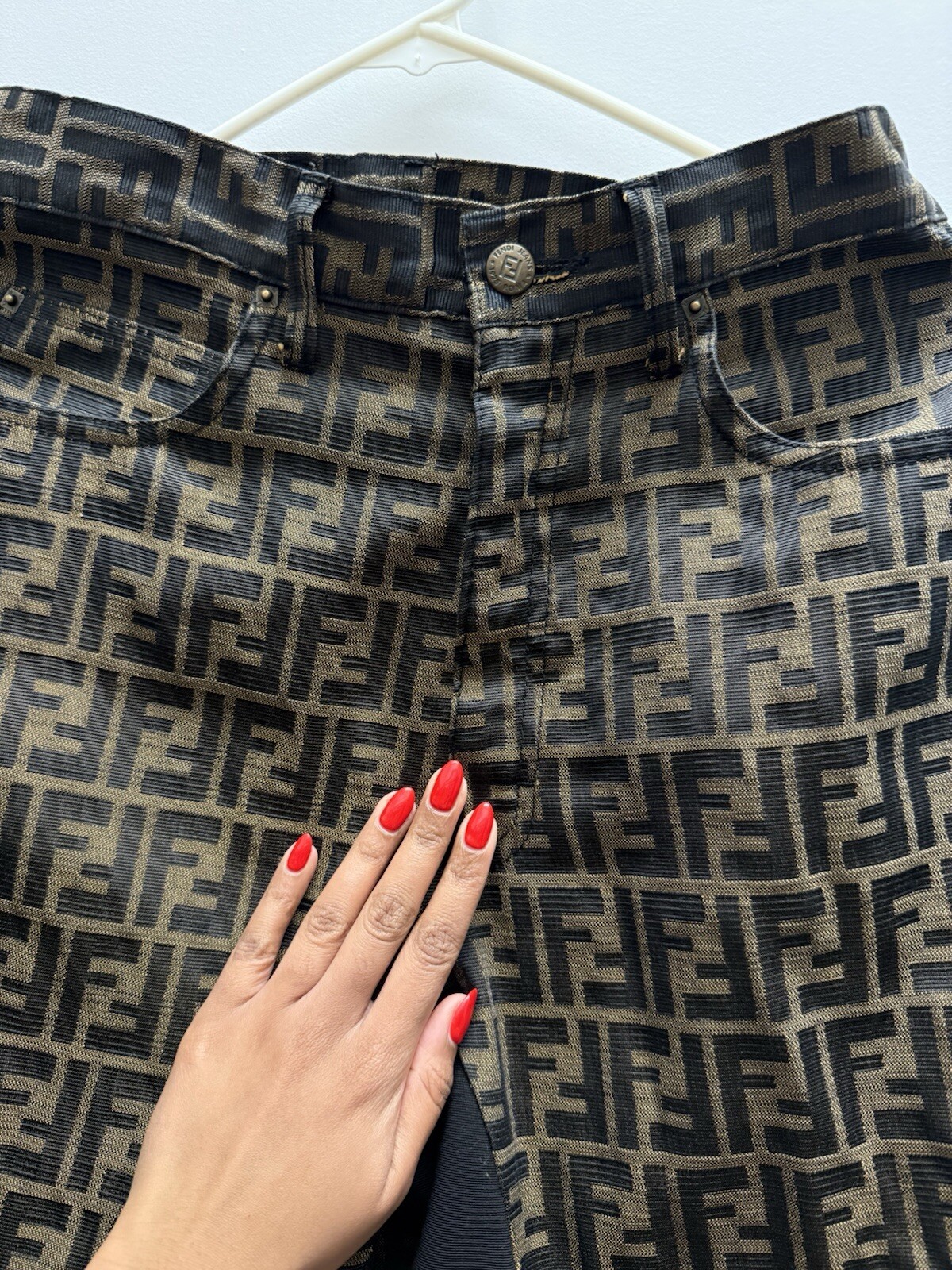 Vintage Fendi Zucca jeans Size IT44 - image 3