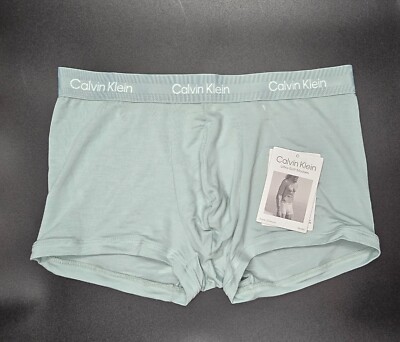 Calvin Klein Men's Ultra Soft Modern Trunk, S M XL Light Green NWT 341