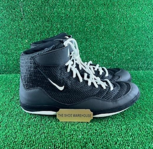 Nike Inflict 3 Wrestling Shoes Black White High Top Boxing 325256-006 Size 10