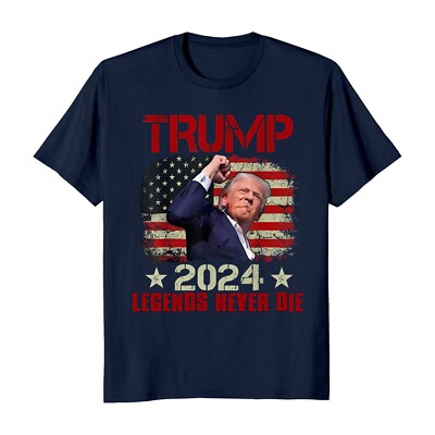 Donald Trump Shot Legends Never Die 2024 T-Shirt
