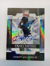 2009 Donruss Elite Extra Edition #d/799 Everett Williams #23 Auto Free Shipping!