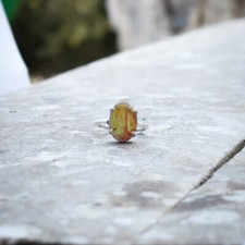 Australian Triplet Opal Gemstone 925 Sterling Silver Handmade Ring All Size