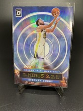 2019-2020 Optic Stephen Curry Silver HOLO T-minus 3 2 1 Prizm #9 LA Lakers (D2)