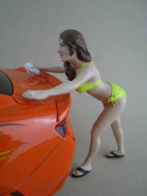 Bikini Car Wash Girl Stephanie Figur Maßstab 1:18 American Diorama AD-76266 Neu