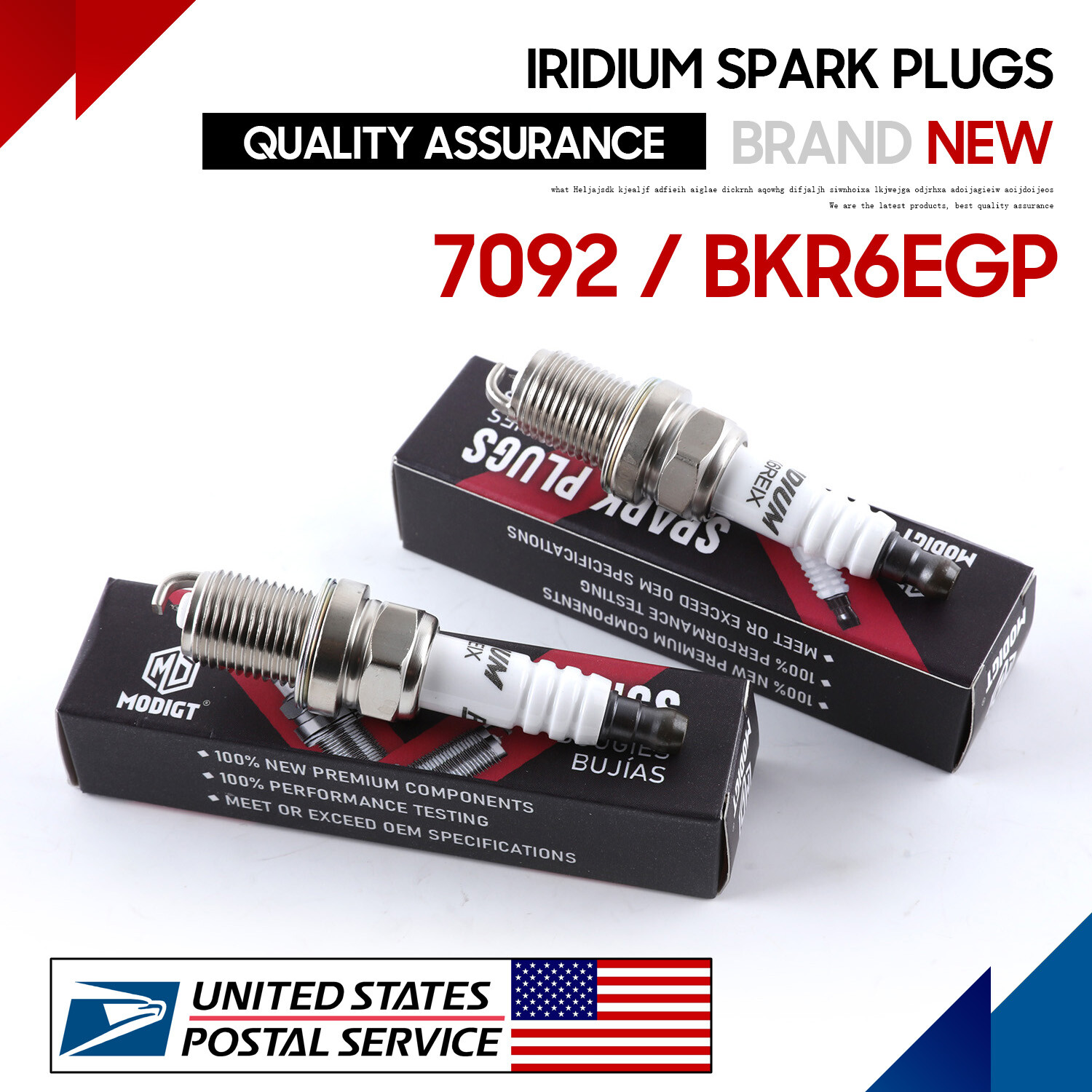 4 pcs Fit NGK 7092 BKR6EGP Spark Plugs for SP497 RC9PYC RC7PYCB4 RC7PYCB Genuine