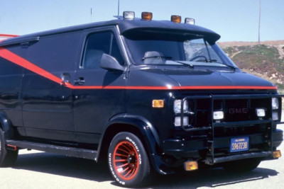 The A Team Great Shot Of Their Van Color 4x6 Fotodruck 
