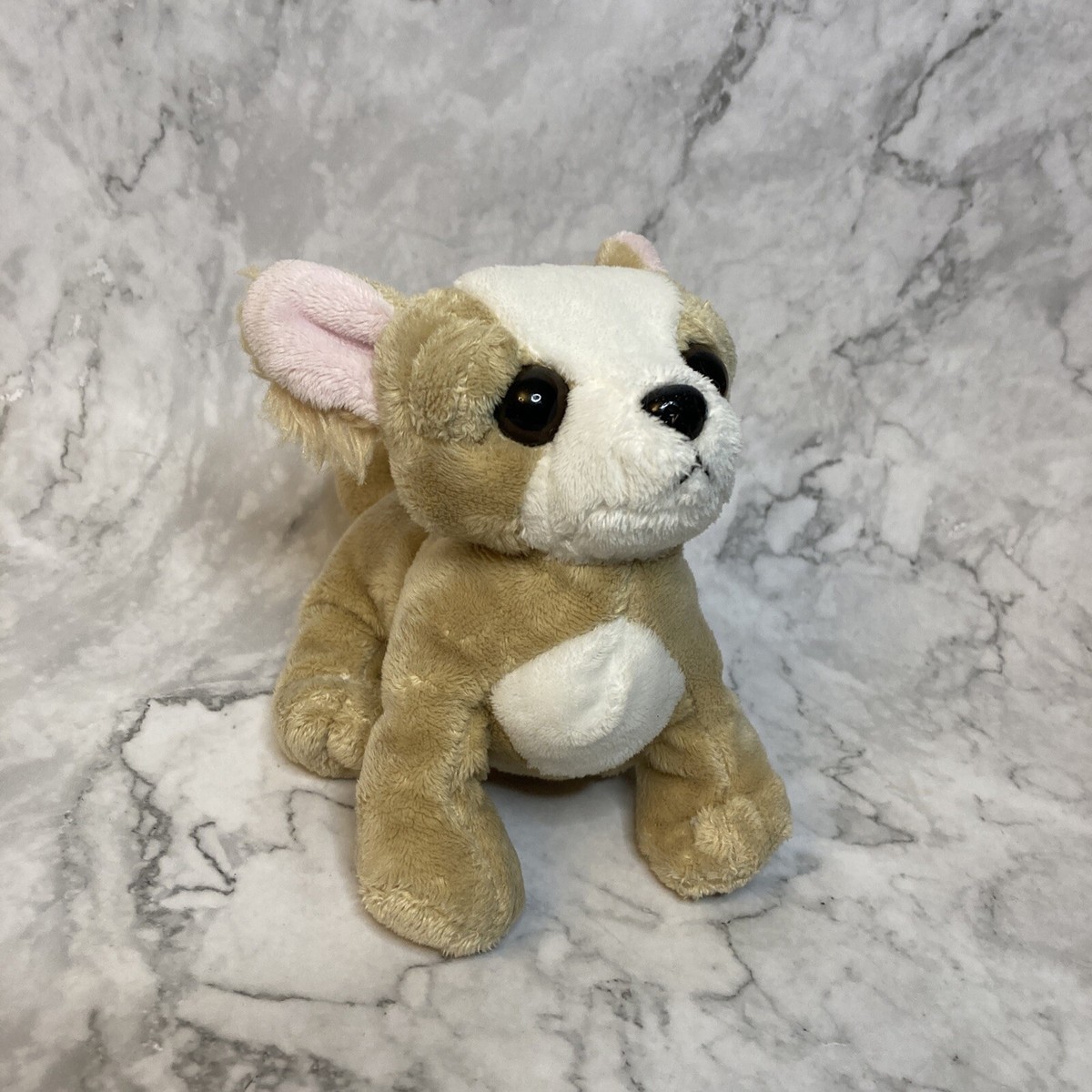 Ganz Webkinz Tan Chihuahua Dog Plush HM104 Stuffed Animal Toy 6” MM
